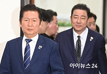 최고위 참석하는 정청래-김병기