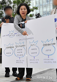 입장 밝히는 김영선 전 의원