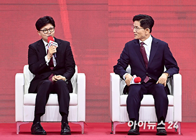 발언하는 한동훈 후보
