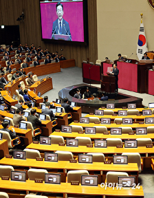 이재명 대통령 시정연설, 국민의힘 빈 자리