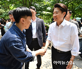 이준석, 경의선 숲길 유세